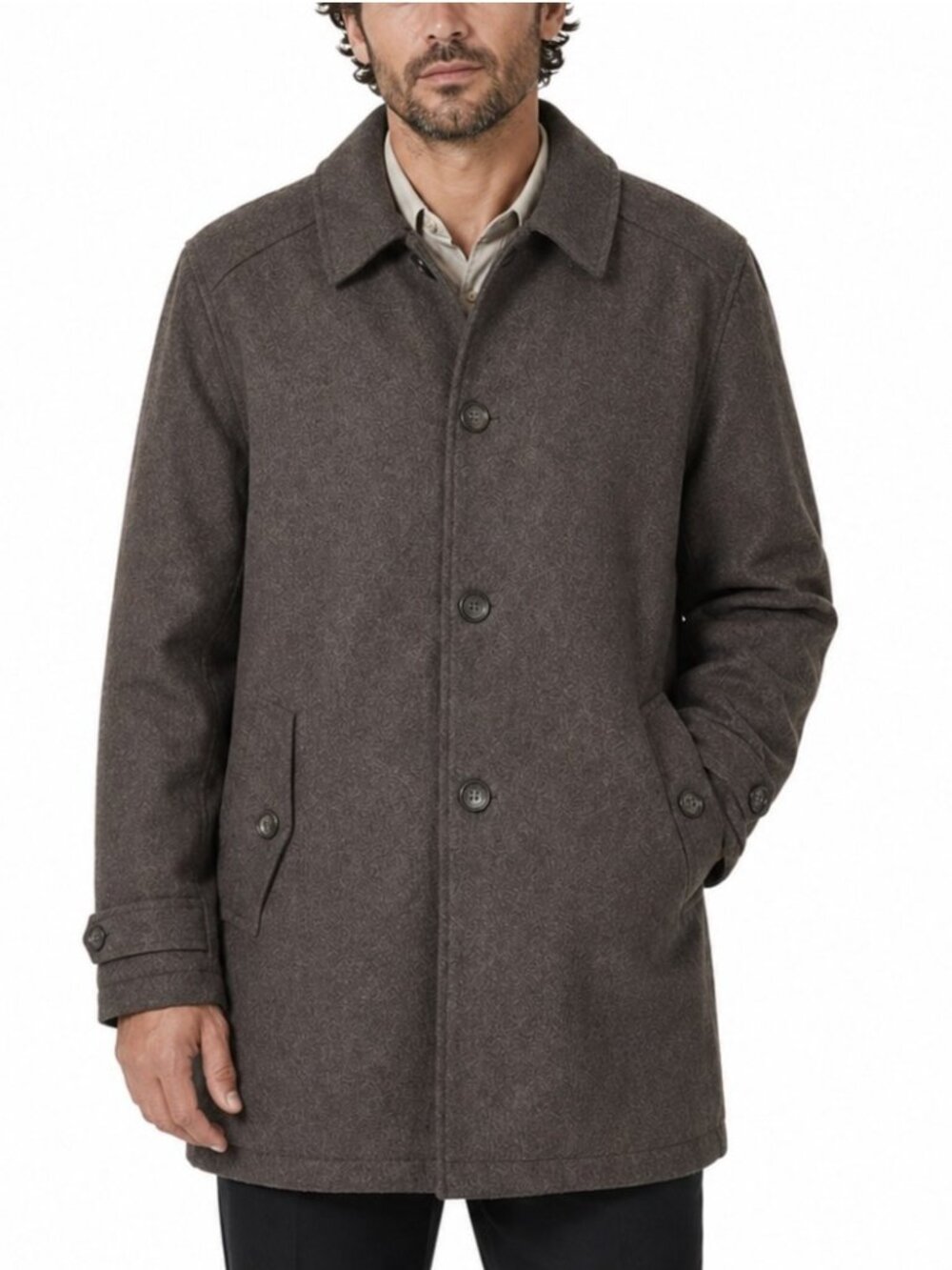London Fog Coat Mens XXL 2XL Brown Car Insulated British Heritage Countryside